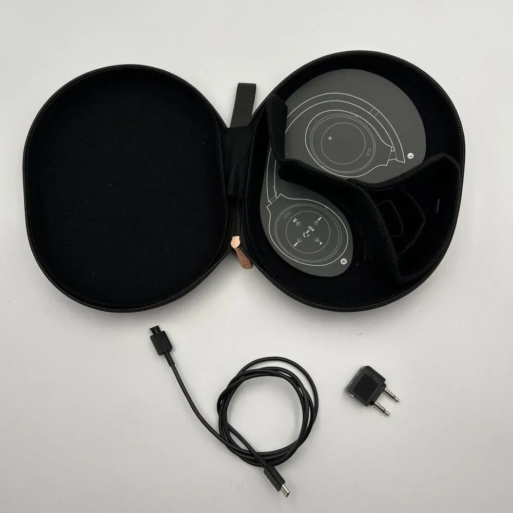 Sony WH-1000XM4 Genuine OEM Carrying Case & Accessories for Headphones, Black